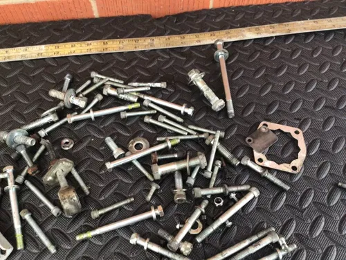 1993 Harley Davidson Sportster 883 misc chassis and motor hardware bolts