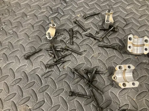 1992-1995 Yamaha XJ600 XJ600S Seca II 600 cyan caps retainers cyl head bolts