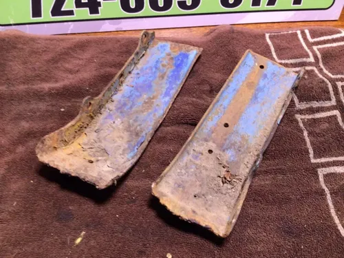1987 SUZUKI QUADRUNNER 230 LT230E 2X4 OEM REAR SKID PLATE GUARD SHIELD PAIR