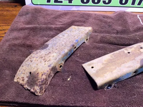 1987 SUZUKI QUADRUNNER 230 LT230E 2X4 OEM REAR SKID PLATE GUARD SHIELD PAIR