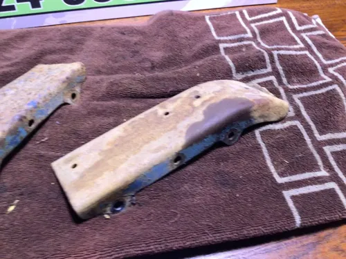 1987 SUZUKI QUADRUNNER 230 LT230E 2X4 OEM REAR SKID PLATE GUARD SHIELD PAIR