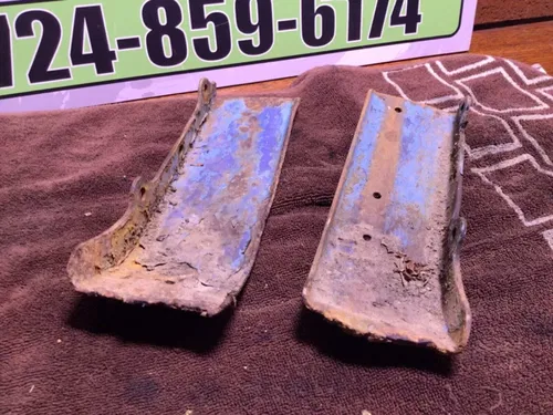 1987 SUZUKI QUADRUNNER 230 LT230E 2X4 OEM REAR SKID PLATE GUARD SHIELD PAIR