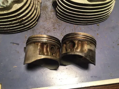 1981 YAMAHA VIRAGO 750 FRONT and REAR CYLINDER JUG Pistons Cylinders