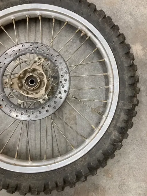 1997 86-19 RM80 RM85 J17X1.40 FRONT WHEEL HUB ROTOR ASMBL BRAKE 17” 54111-02B42