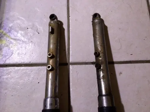 1972 Suzuki TS90 Enduro 90cc Front Suspension Forks  For Parts triple tree head