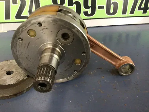 2005 Kawasaki KX250 crankshaft crank flywheel weight bad threads hot rods