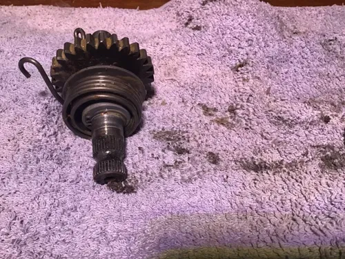 1975 Yamaha DT100 kickstart spindle kick start primary secondary Gear
