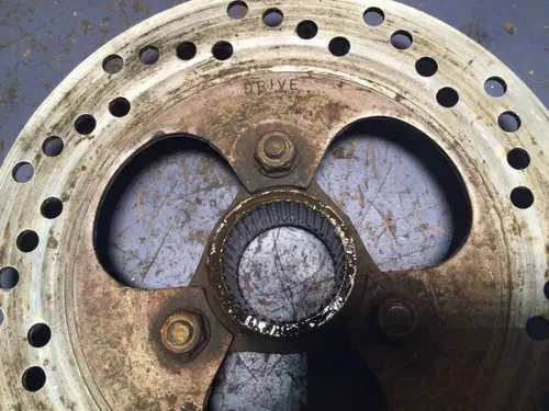 OEM HONDA 1988-06 TRX 300EX 250X Rear Brake Rotor Disc W/ Hub Fourtrax Sportrax