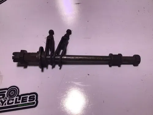 1978 78 Suzuki SP 370 SP370 rear axle chain adjusters spacers rear axle bolt