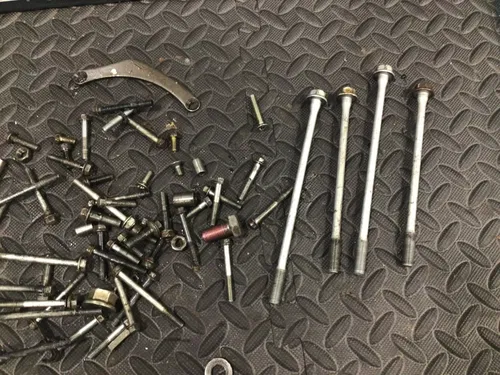 1991 Suzuki DR350 DR 350 OEM misc engine hardware oil line head bolts clutch