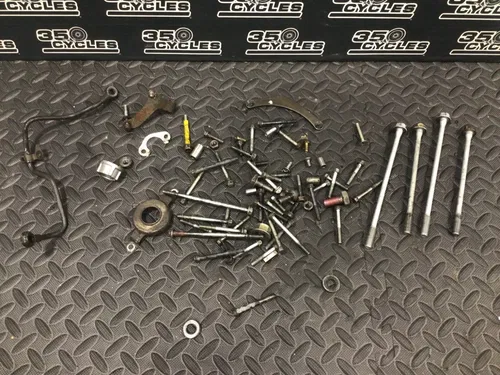 1991 Suzuki DR350 DR 350 OEM misc engine hardware oil line head bolts clutch