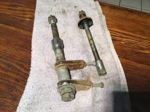 1974-1977 Kawasaki KZ400 KZ 400 Rear and front axles rear axle spacers chain adj