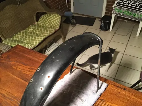1974 - 1978 Kawasaki KZ400 front fender black