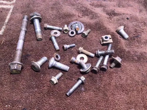 1995 KTM 300 EXC miscellaneous engine chassis hardware bolts mounts