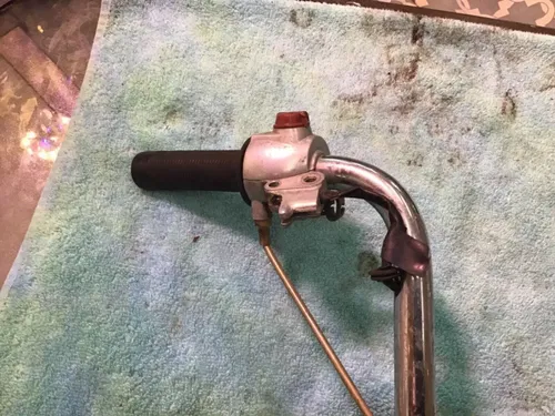 1978 Honda Express handle bars with wires and switches