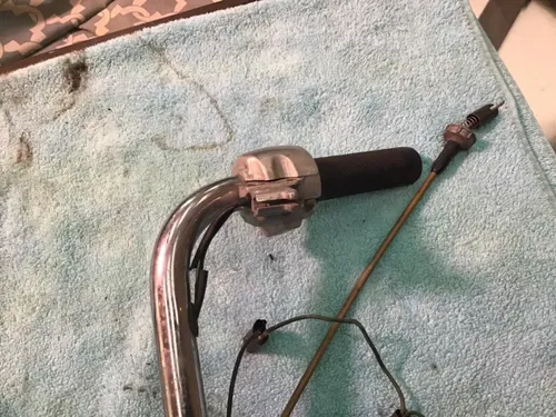 1978 Honda Express handle bars with wires and switches