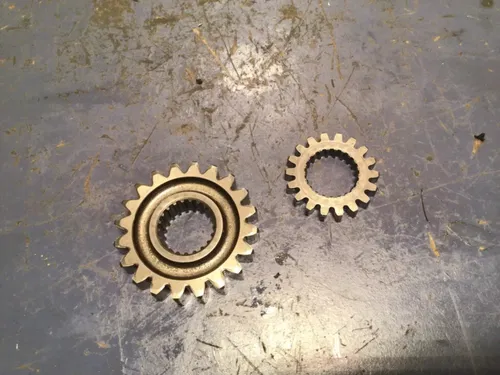 1989 kawasaki kx 250 primary gear and crank gear