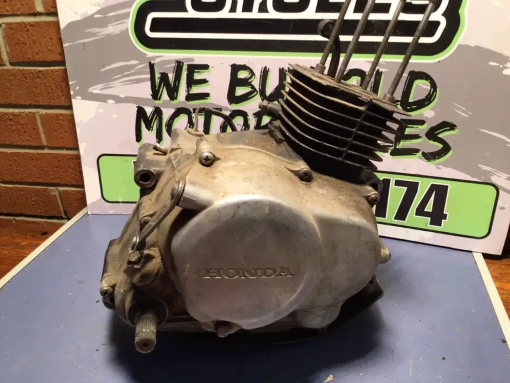 1986 Honda XR80r Xr80 Engine Bottom End Block Crankcase 1986 Honda XR80r Xr80 Engine Bottom End Block Crankcase