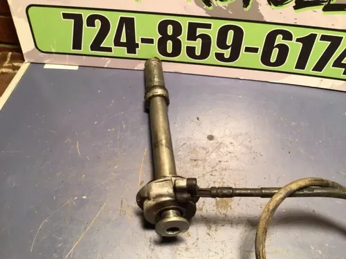 1999 Triumph Daytona 955i OEM Front Axle w/ spacers speedo gear cable