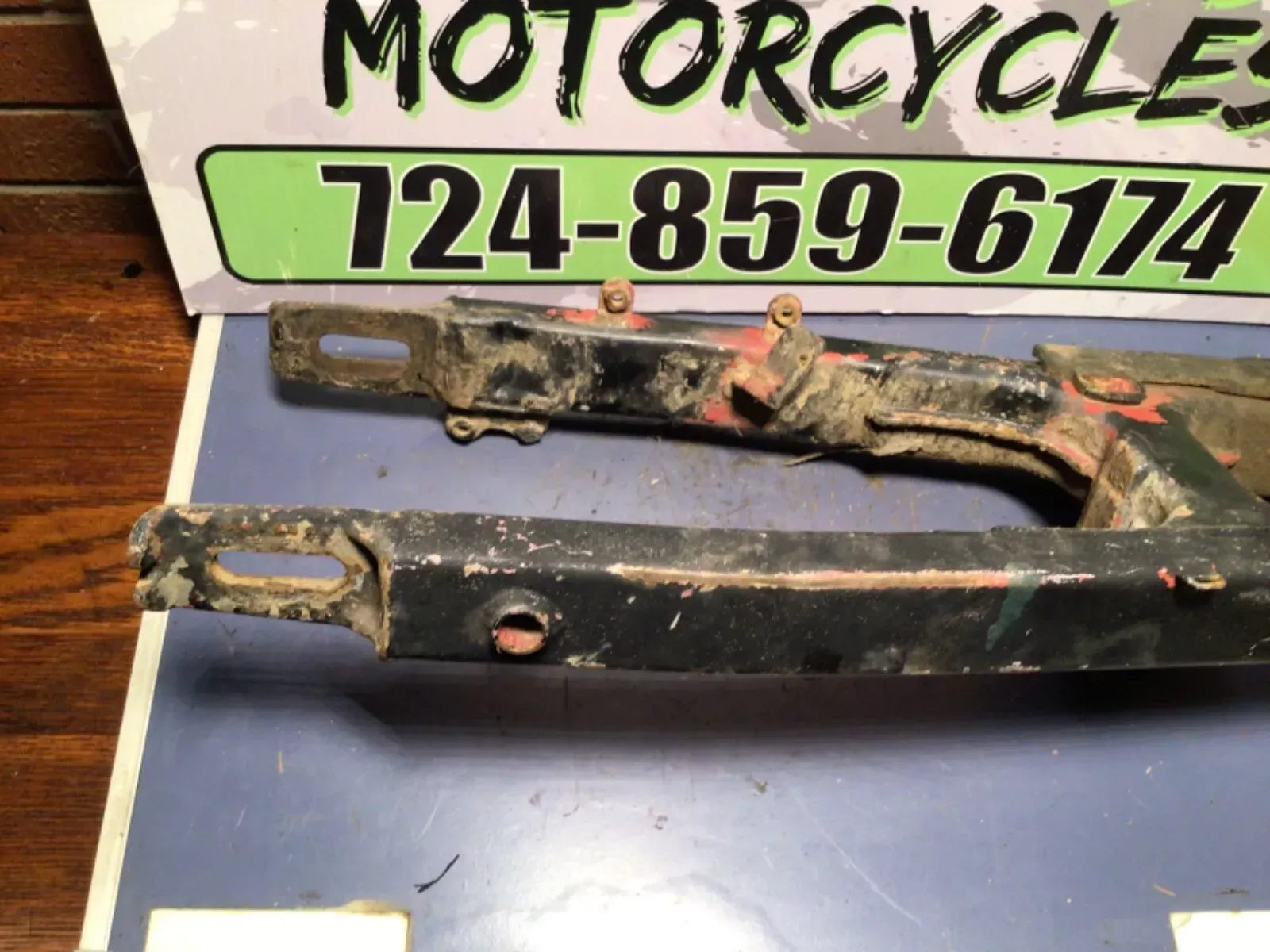 2004 HONDA CRF80 REAR SWING ARM CHAIN GUARD SWINGARM CRF 80 XR XR80 100