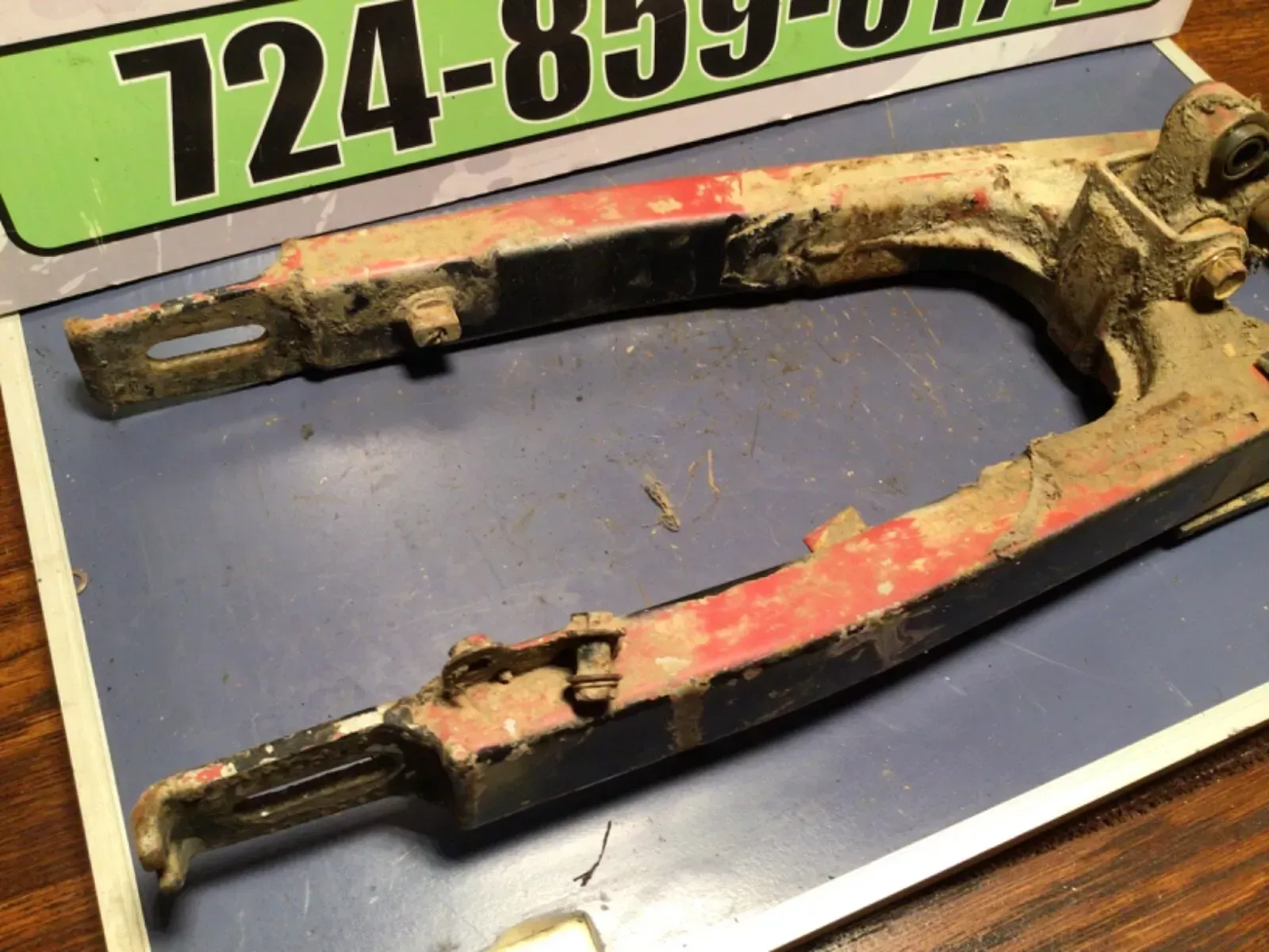 2004 HONDA CRF80 REAR SWING ARM CHAIN GUARD SWINGARM CRF 80 XR XR80 100