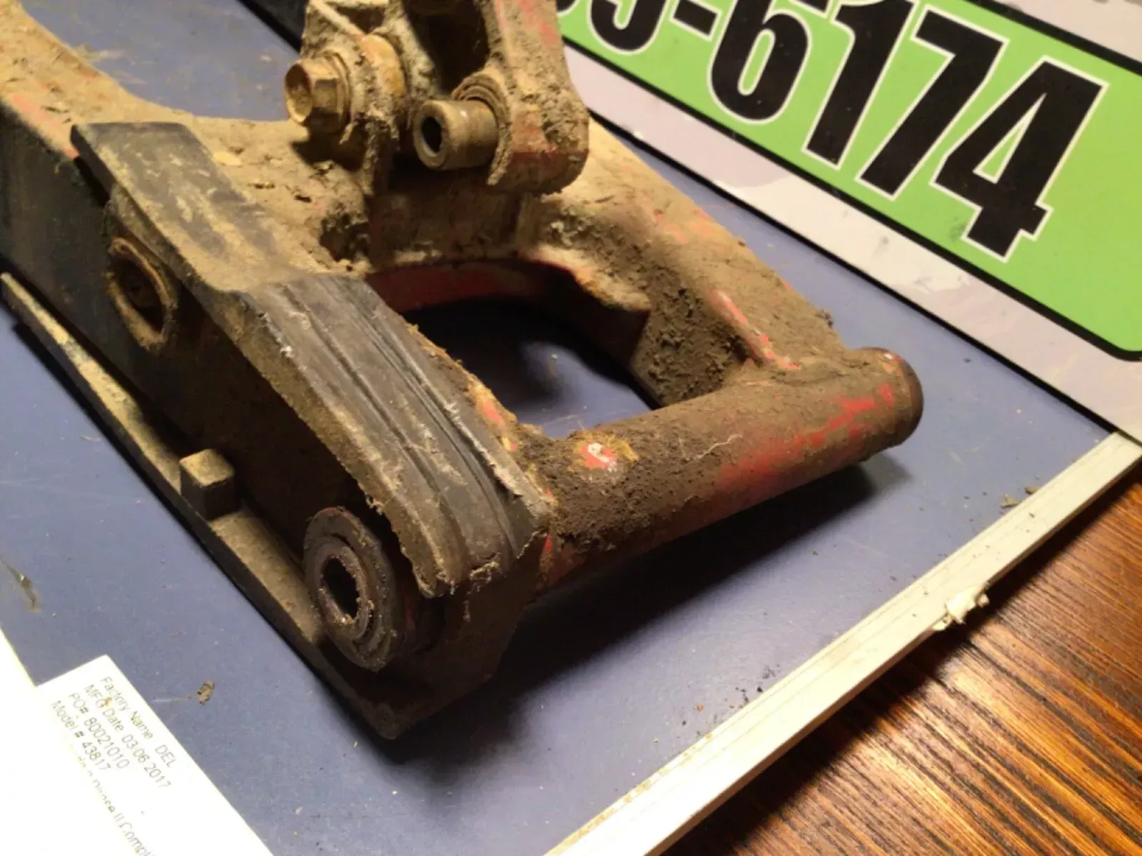 2004 HONDA CRF80 REAR SWING ARM CHAIN GUARD SWINGARM CRF 80 XR XR80 100