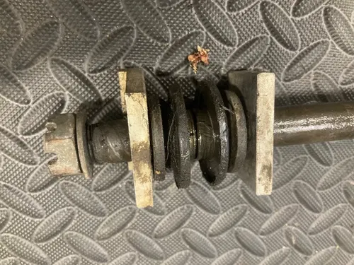 1995 93-02 KX125 KX 125 OEM Rear Wheel Axle Spindle Shaft Bolt Spacer Block Nut