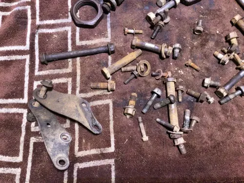 1988-2004 Yamaha Warrior 350 miscellaneous chassis hardware axel nuts motor moun