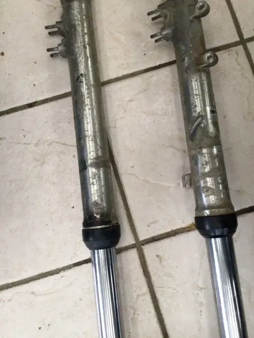 1987 Kawasaki KX125 43 mm Front Fork Set Left Right Forks 44001-1643 KX 125 87