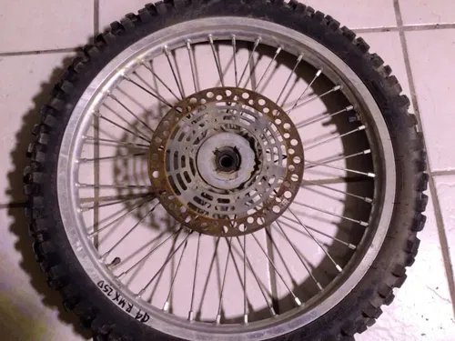 89-98 1994 Suzuki RMX250 OEM Complete Front Wheel Rim Tire Hub Spokes Rotor