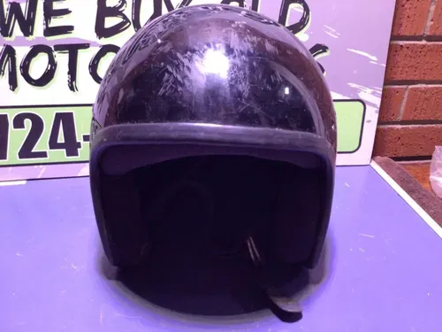 Vtg Wombat Trading Co Motocross MX Motorcycle Open Face adult Helmet Medium M