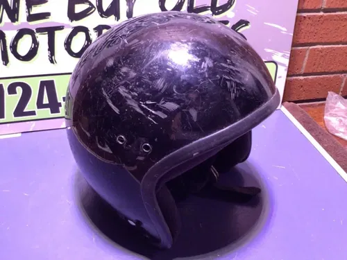 Vtg Wombat Trading Co Motocross MX Motorcycle Open Face adult Helmet Medium M