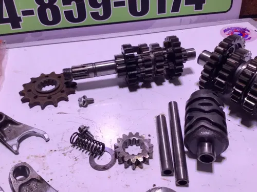 2009 Kawasaki KLX250S KLX250 Transmission Tranny Gear Gears Forks Shift