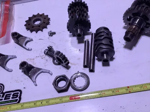 2009 Kawasaki KLX250S KLX250 Transmission Tranny Gear Gears Forks Shift