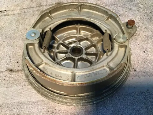 1975 Suzuki GT250 rear brake drum rear brakes