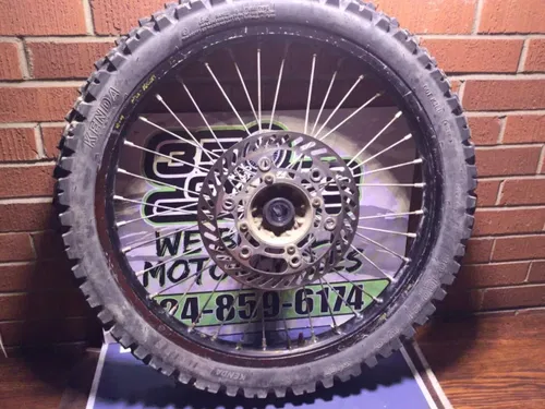 05 KAWASAKI KX125 KX250 KX250F OEM 21" FRONT WHEEL RIM HUB TIRE 41034-0018