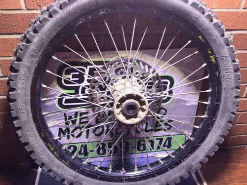 05 KAWASAKI KX125 KX250 KX250F OEM 21" FRONT WHEEL RIM HUB TIRE 41034-0018