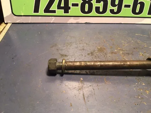 1987 83-87 Honda XL600R XL 600R 600 / Nice OEM REAR WHEEL AXLE WITH ADJUSTERS