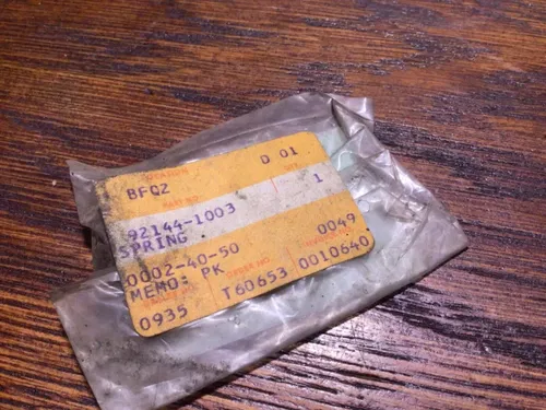 New OEM Kawasaki 92144-1003 Spring NOS