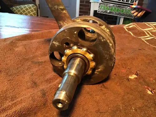 1976 Penton KTM MC5 250 crank crankshaft core needs main bearing