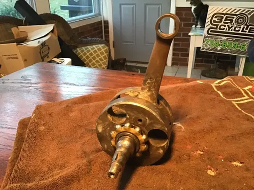 1976 Penton KTM MC5 250 crank crankshaft core needs main bearing