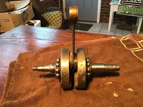 1976 Penton KTM MC5 250 crank crankshaft core needs main bearing