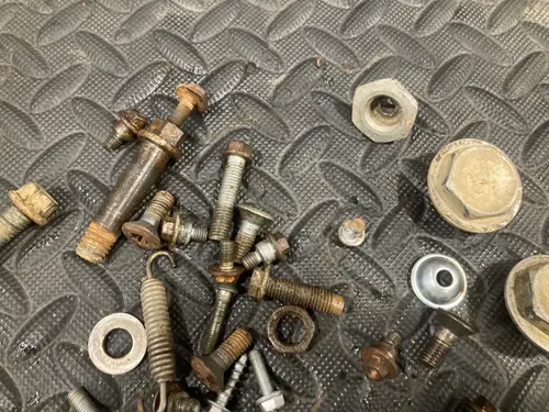 07 250XCF KTM chassis hardware seat hold down bolts misc bolts nuts etc  XCF 250