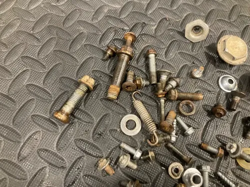 07 250XCF KTM chassis hardware seat hold down bolts misc bolts nuts etc  XCF 250