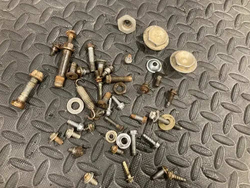 07 250XCF KTM chassis hardware seat hold down bolts misc bolts nuts etc  XCF 250