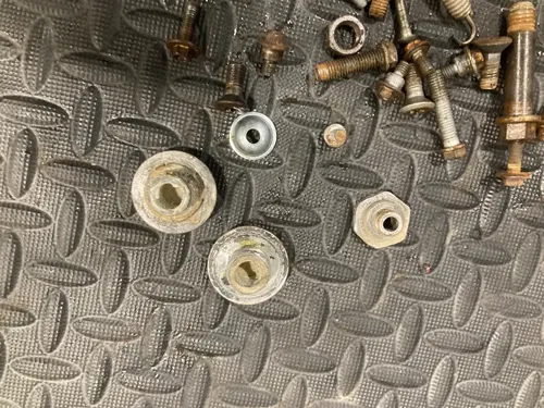 07 250XCF KTM chassis hardware seat hold down bolts misc bolts nuts etc  XCF 250