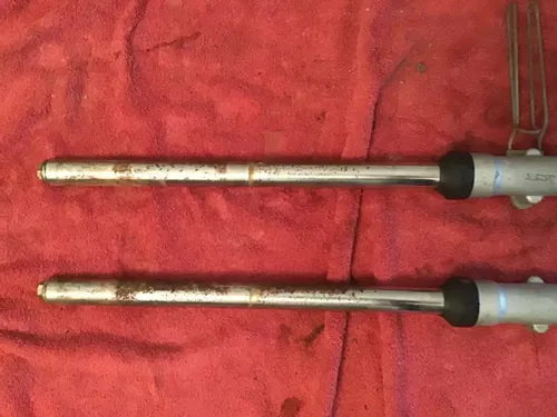 1975 Yamaha DT100 Front Fork Forks Cable Retainer