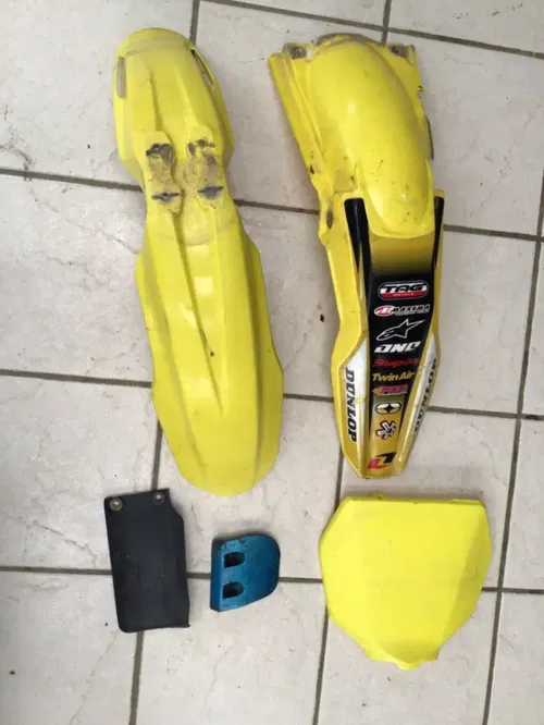 2005 SUZUKI RMZ450 Plastics Shrouds Number Plates Fenders Side RM-Z 450 05-07