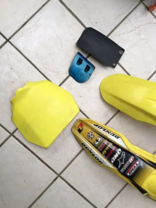 2005 SUZUKI RMZ450 Plastics Shrouds Number Plates Fenders Side RM-Z 450 05-07