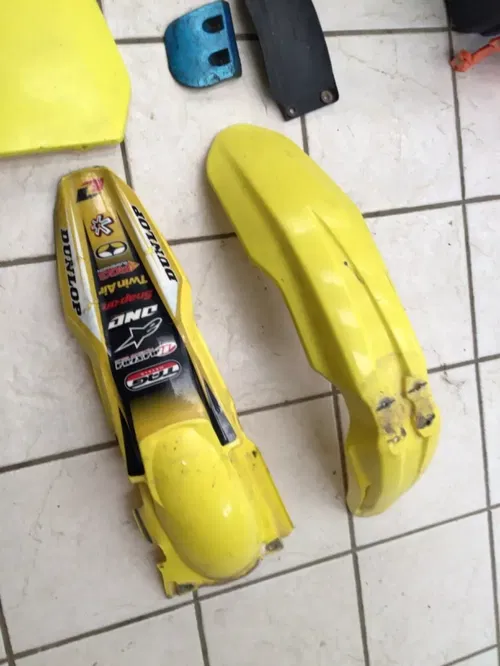 2005 SUZUKI RMZ450 Plastics Shrouds Number Plates Fenders Side RM-Z 450 05-07